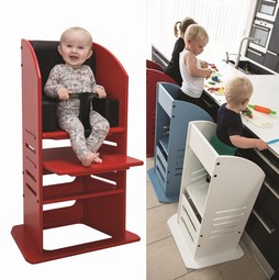 EVOLVE high chair and steep stool  - example from the product group heigh chairs for children for therapeutic purposes 