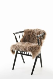 Genuine sheepskin to chair