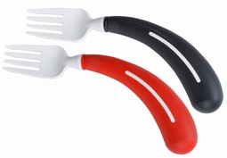 Fork with ergonomical shafts