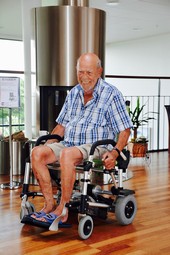 ZINGER CHAIR  - example from the product group powered wheelchairs, powered steering, class b (for indoor and outdoor use)