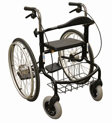 Rollator/kørestol kombi