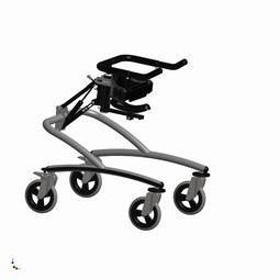 Caddy EVO - Posterior, w. 4 swivel wheels