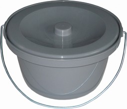 Bedpan made of plastic