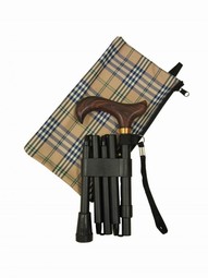 The mini folding bundle stick, black with a bag