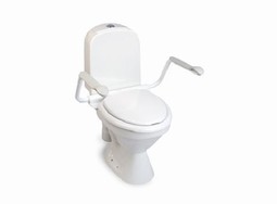 Supporter - armrest for toilet - foldaway