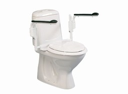 Supporter - armrest for toilet - height adjustable - foldaway