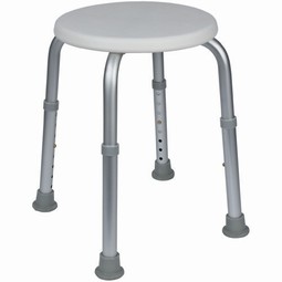 Bathing stool with round seat