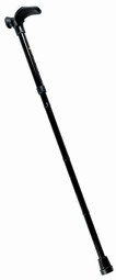 Walking stick- black, ergonomic handle