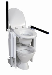 Top lift  - example from the product group toilet seats with built-in raising mechanism to assist standing up and sitting down