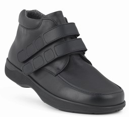 Wide mens boot with velcro closure