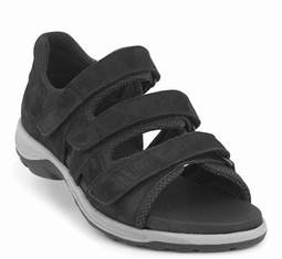 Wide sandal with velcro closure