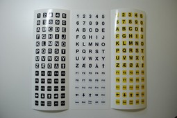 Self-adhesive keyboard stickers