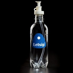Letsip bottle with tongue stopper  - example from the product group stimulators for the facial muscles