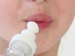 Letsip bottle with tongue stopper