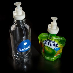 Letsip bottle with tongue stopper