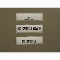 Label  - example from the product group materials and tools for labeling