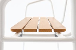 Shower chair -seat with lookalike wood
