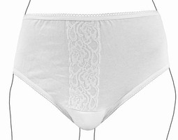 Incontinence womens pants - white