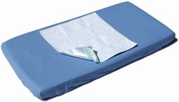 Incontinence bedding with slider