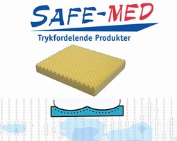 SAFE Med pressure relieving seat cushion no.105B YELLOW, up to 35kg