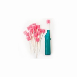 Vibrator for oral care sticks - set incl. 95 mixed oral care sticks