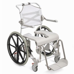 Etac Swift Mobil 24-2, toilet- and bathing chair selfpropelled  - example from the product group commode wheelchairs