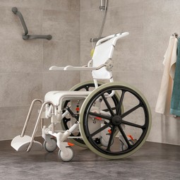 Etac Swift Mobil 24-2, toilet- and bathing chair selfpropelled