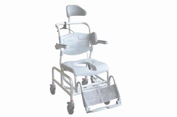 Nielsen Line Gas-Tip Shower/Commode chair  - example from the product group commode shower chairs with wheels and tilt, no electrical functions