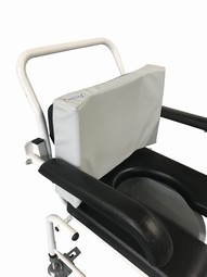 SAFE Med Toilet backsupport with side support  - example from the product group back supports for toilets mounted on the toilet
