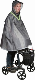 Rain poncho for walker users