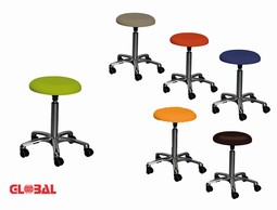 Global stool w. backrest option