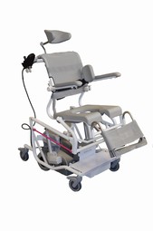 Bariatric shower/commode chair M2 Multi-Tip w. joystick