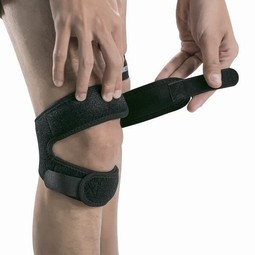 Two-piece knee support