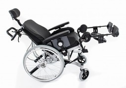Wheelchair with seat and back tilt