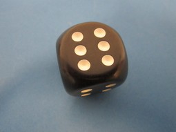 Visually Impaired Cube 3,2 cm Black