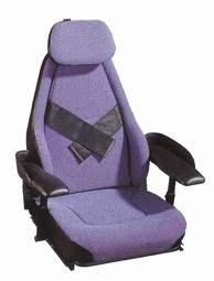 Seat with backrest - power-belt internal