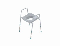 Toilet support with seat - freestanding