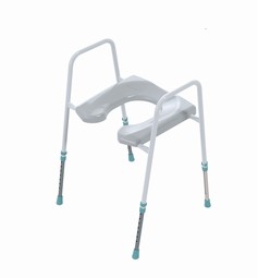 Toilet support with seat - freestanding