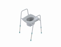 Full toilet chair with seat - freestanding