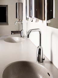 Oras Electra wash basin faucet with high spout