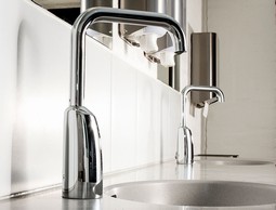 Oras Electra wash basin faucet with high spout