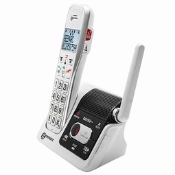 Geemarc cordless landline phone with answering machine and loud sound