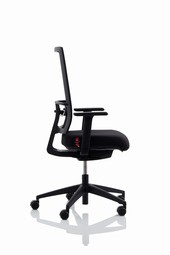 KOHL ANTEO 5000 basic office chair mesh, black fabric seat