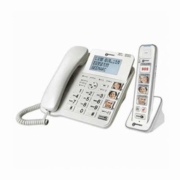 Geemarc Landline phone with cordless phone with photo keys