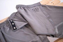 Wheelchair trousers with back opening
