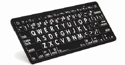 LogicKeyboard Bluetooth IOS, Hvid på Sort