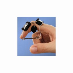 Dynamic finger splint for flexion of PIP - with elastic