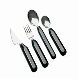 Lightweight cutlery with thick handle