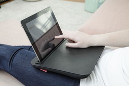 Reading table with tablet holds black