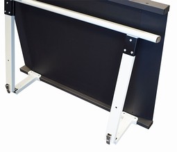 Wheelchair scale w/folding handrail